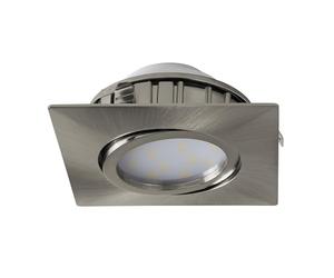 Eglo 95843 Einbauleuchte, Plastique, 6 W, Nickel Mat