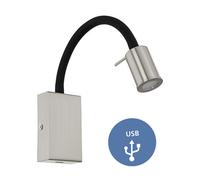 Eglo 96567 TAZZOLI LED Applique murale 3,8W noir blanc chaud