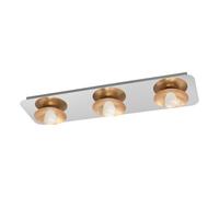 Eglo 97523 Plafonnier, Acier, 54 W, Chrom, Gold