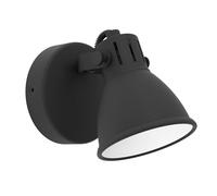 Spot SERAS 1 GU10 1X3W en acier noir D100mm