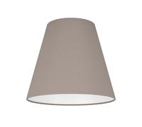 Eglo Abat-jour Capoliveri-E, accessoire en tissu taupe, pour suspension, lampe de table ou applique, Ø 18 cm