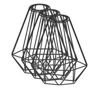Eglo Abat-jour Capoliveri-E, accessoire pour salon, suspension, lampe de table ou applique, métal noir, Ø 17,5 cm (Lot de 3)