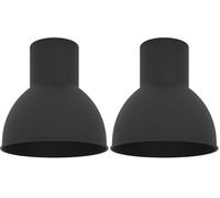 Eglo Abat-jour Capoliveri-E, accessoire pour suspension, lampe de table ou applique, métal noir, Ø 17,5 cm (Lot de 2)
