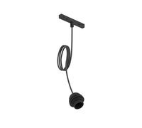 Eglo Accessoire pour système Easy Track, adaptateur suspension rail, lampe à suspendre emboîter, plafond, plastique noir, douille E27