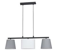 Eglo Almeida 1 Suspension en acier 75 W Noir/gris/blanc