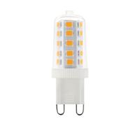 Eglo Ampoule à broche LED G9, lampe crayon dimmable, 3 watts (équivalent 30 watts), 320 lumens, blanc chaud, 3000 Kelvin, Ø 1,6 cm