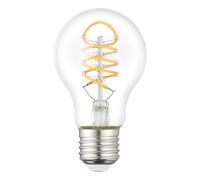 Eglo Ampoule filament LED E27, lampe LED vintage en spirale, ampoule décorative au design rétro, 7,3 watts, blanc chaud, 806 lumens, 2700k, ampoule Edison A60, Ø 6 cm