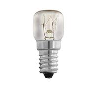 Eglo Ampoule Halogène E14 - 300 °C - Pour Four - Ampoule Halogène - 15 W - 85 Lm - Ampoule E14 - Blanc Chaud - Intensité Variable - 2200 K - T22 - Diamètre : 2 cm