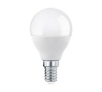Eglo Ampoule LED E14 dimmable, lampe opaque, 5,5 watts (correspond à 40 watts), 470 lumens, blanc chaud, 3000 Kelvin, blanc opale, P45, Ø 4,45 cm