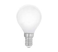 Eglo Ampoule LED E14 forme goutte, lampe Milky en verre opaque, 4 watts (correspond à 40 watts), 470 lumens, blanc chaud, 2700 Kelvin, P45, Ø 4,5 cm