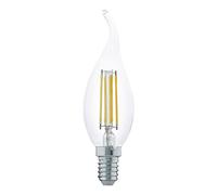 Eglo Ampoule LED E14, lampe classique forme bougie, éclairage rétro, 4 watts (correspond à 32 watts), 350 lumens, blanc chaud, 2700 Kelvin, ampoule Edison CF35, Ø 3,5 cm