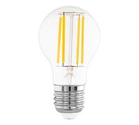 Eglo Ampoule LED E27, lampe à économie d'énergie classe énergétique A, 3,8 watts, 806 lumens, éclairage blanc chaud, 3000 Kelvin, A60, Ø 6 cm