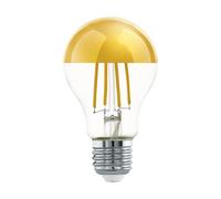 Eglo Ampoule LED E27, lampe à tête miroir doré, éclairage anti-éblouissant