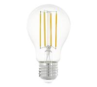 Eglo Ampoule LED E27, lampe classique, éclairage rétro, 8 watts (correspond à 75 watts), 1055 lumens, blanc chaud, 2700 Kelvin, ampoule Edison A60, Ø 6 cm