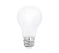 Eglo Ampoule LED E27, lampe Milky en verre opaque, 9 watts (correspond à 75 watts), 1055 lumens, blanc chaud, 2700 Kelvin, A60, Ø 6 cm