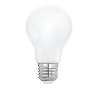 Eglo ampoule LED E27 verre dépoli, lampe à économie d'énergie classe énergétique A, 3,8 watts, 806 lumens, éclairage blanc chaud, 2700 Kelvin, A60, blanc opaque, Ø 6 cm
