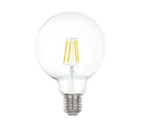 EGLO Ampoule LED globe E27, lampe classique, éclairage rétro, 4 watts (correspond à 40 watts), 470 lumens, blanc chaud, 2700 Kelvin, ampoule Edison G95, Ø 9,5 cm