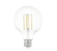 Eglo Ampoule LED globe E27, lampe classique, éclairage rétro, 8 watts (correspond à 75 watts), 1055 lumens, blanc chaud, 2700 Kelvin, ampoule Edison G95, Ø 9,5 cm