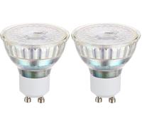 Eglo Ampoule LED GU10 dimmable, lampe réflecteur, spot de 5 watts (équivalent 50 watts), 345 lumens, blanc chaud, 3000 Kelvin, Ø 5 cm (Lot de 2)