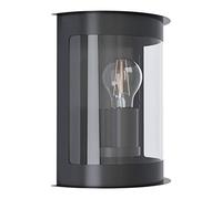 Applique D'Extérieur Lampe De Terrasse Lampe De Jardin IP44 Verre Noir L 19,5 Cm