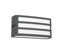 Eglo Applique murale extérieure Camarda, lampe de façade rectangulaire, luminaire d‘extérieur en métal anthracite, éclairage avec douille E27, IP54