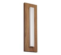 EGLO Applique murale extérieure LED Binetto, lampe de façade rectangulaire, luminaire d‘extérieur en métal effet bois, éclairage blanc chaud, IP44