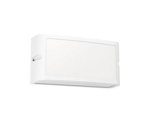 Eglo Applique murale extérieure LED Camarda, lampe de façade rectangulaire, luminaire d‘extérieur en métal blanc, éclairage blanc froid, IP54