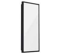 Eglo Applique murale extérieure LED Casazza, éclairage mural d'extérieur en | acier zingué noir et plastique blanche, IP44, H 57 cm