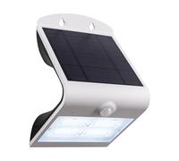 Eglo Applique murale extérieure LED Lamozzo, lampe solaire avec capteur de mouvement, éclairage d'extérieur avec détecteur jour nuit, plastique blanc, blanc neutre, IP54