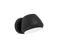 Eglo Applique murale extérieure LED Nivarolo, lampe de façade avec éclairage vers le bas (downlight), luminaire d‘extérieur en métal noir, blanc chaud, IP44