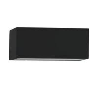 Eglo Applique murale extérieure LED Spongano, lampe de façade, luminaire d‘extérieur en aluminium anthracite et verre transparent, température de couleur variable avec interrupteur, IP65