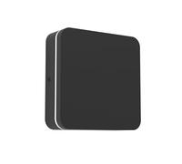 Eglo Applique murale extérieure Pedersano, lampe LED carrée orientable, éclairage d'extérieur pour façade maison, noir, blanc chaud - neutre - froid, IP44