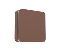 Eglo Applique murale extérieure Pedersano, lampe LED carrée orientable, éclairage d'extérieur pour façade maison, rouille, blanc chaud - neutre - froid, IP44