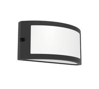 Eglo Applique murale extérieure Poggiarello, lampe d'extérieur, luminaire en plastique anthracite, éclairage avec douille E14, IP54