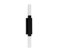Eglo Applique murale intérieure LED Alcudia, lampe miroir up et down, luminaire pour salle de bains et couloir, spot en métal noir et plastique opaque, blanc chaud, IP44