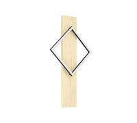 Eglo Applique murale intérieure LED Boyal, lampe avec poutre en bois