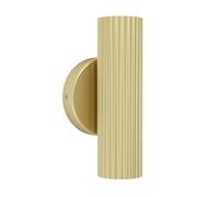 Eglo Applique murale intérieure Portillo, luminaire avec spot vers le haut et bas, lampe avec éclairage indirect, métal couleur laiton mat, douille GU10