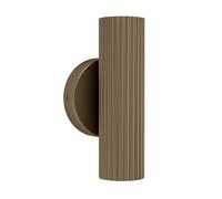 Eglo Applique murale intérieure Portillo, luminaire avec spot vers le haut et bas, lampe avec éclairage indirect, métal bronze, douille GU10