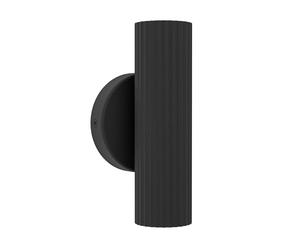 Eglo Applique murale intérieure Portillo, luminaire avec spot vers le haut | et bas, lampe avec éclairage indirect, métal noir, douille GU10