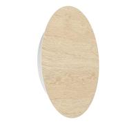 Eglo Applique murale LED Alamilo, lampe de salon avec éclairage indirect, luminaire intérieur pour salon, chambre et couloir, bois naturel et metal blanc, blanc chaud