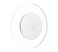 EGLO Applique murale LED d'intérieur - Lampe murale à batterie à intensité variable par télécommande - Projecteur mural sans fil avec détecteur de mouvement - Blanc et transparent - Blanc chaud - RVB
