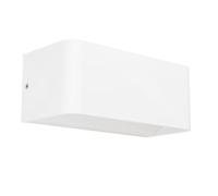 Eglo Applique murale LED extérieure connect.z Sania-z, lampe d'extérieur connectée, app et commande vocale Alexa, luminaire en plastique blanc, IP55, blanc chaud - froid, RGB