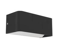 Eglo Applique murale LED extérieure connect.z Sania-z, lampe d'extérieur connectée, app et commande vocale Alexa, luminaire en plastique noir, IP55, blanc chaud - froid, RGB