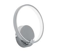 Eglo Applique Murale Led Lasana - 1 Ampoule - Matériau : Aluminium, Acier et Plastique - Couleur : Chrome, Blanc