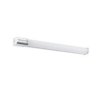 Eglo Applique Murale Led Tragacete 1, 1 Ampoule Led Pour Miroir avec Prise, Applique Murale en Aluminium et Plastique, Lampe de Salle de Bain en Chrome, Blanche, Lampe Led Pour Pièces Humides Ip 44