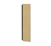 Eglo Applique murale LED Zubialde, luminaire intérieur avec éclairage indirect, lampe rectangulaire pour salon et couloir, bois et métal noir, blanc chaud