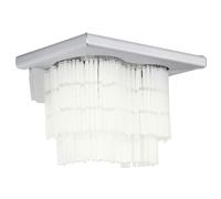 Eglo Applique Murale Naxos Aluminium Brossé Verre Max. 60W E27 Avec Parures