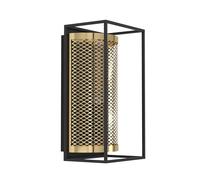 Eglo Applique murale Nohales, lampe de salon rectangulaire en grillage