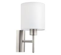 Eglo Applique murale Pasteri, lampe murale textile 1 flamme, lampe de