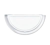 Eglo Applique murale Planet 1, lampe murale, acier couleur aspect chromé, verre blanc, douille E27